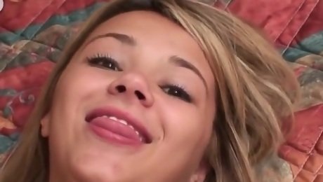 This is Ashlynn Brooke in her first porn video