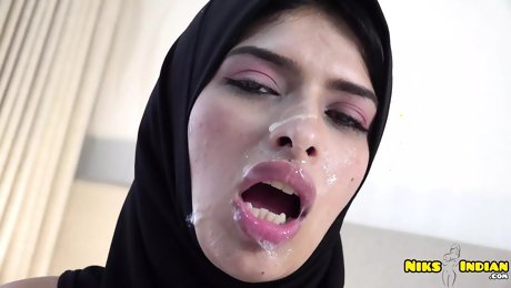 Big Boobs Hijabi Muslim Girl Fucked in Ass and Pussy by Bhaijaan