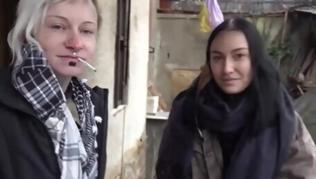 Czech Streets Dude Fucks Sisters