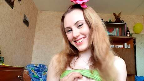 Beautiful brown haired chick Sveta is enjoying hard sex
