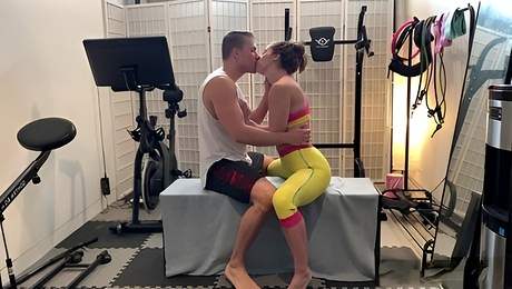 Good doggy style fuck with a long legged girlfriend Abbie Maley