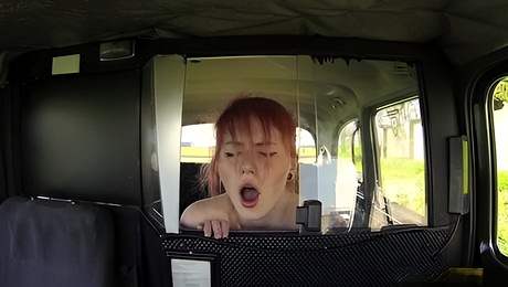Bitchy redhead hottie Cute Anne nicely fucked in the doggy style