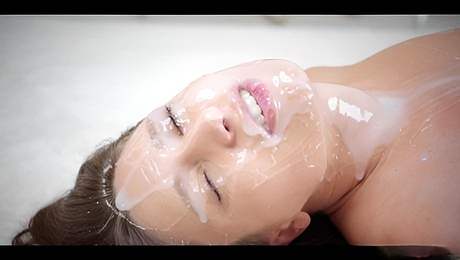 Talia's cum on face smut