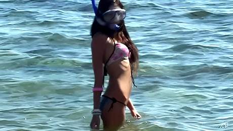 Attractive fem's hot girl clip